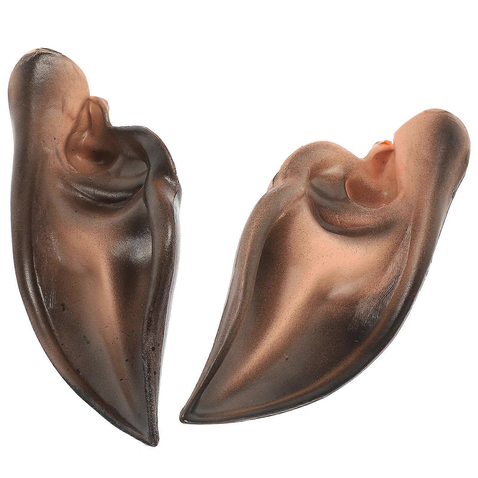 Black Fairy Ears for Party Use Comfortable Material Perfect for Cosplay and Halloween 1 Pair
