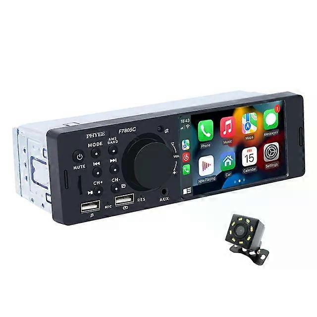 Autoradio CarPlay 1 Din 4 Zoll Android-Auto Bluetooth Mirror Link MP5 Player Freisprecheinrichtung A2DP USB Audio System Head Unit F7805C
