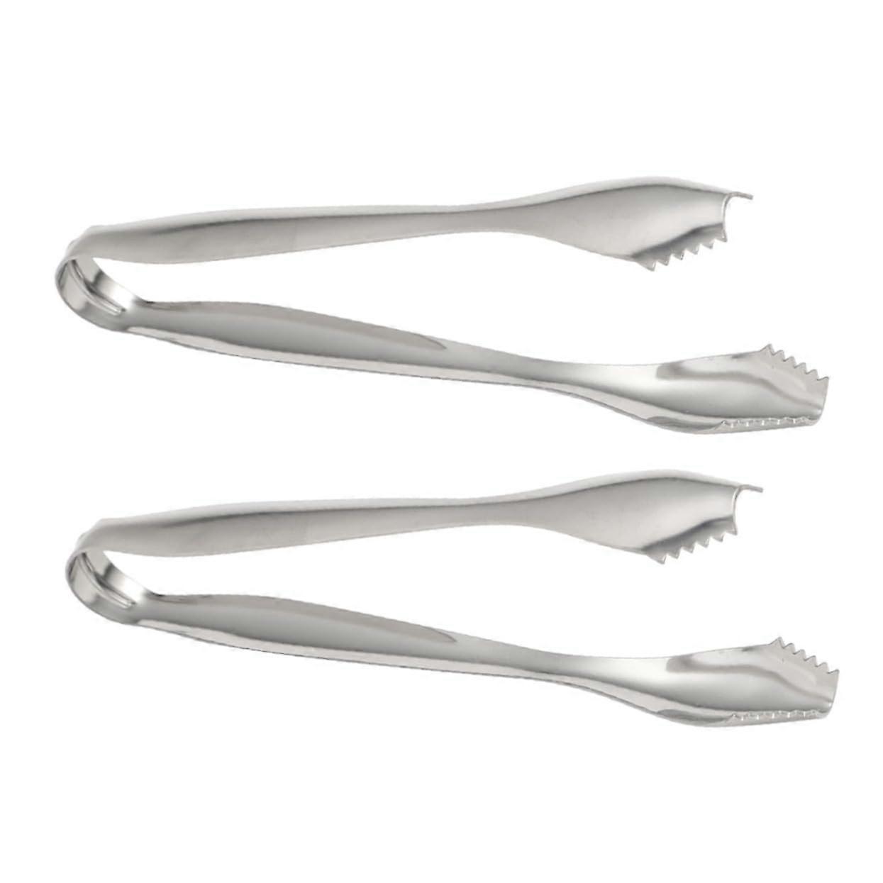 Ice Cube Clip Mini Ice Tong Stainless Steel Serving Tongs Bar Party