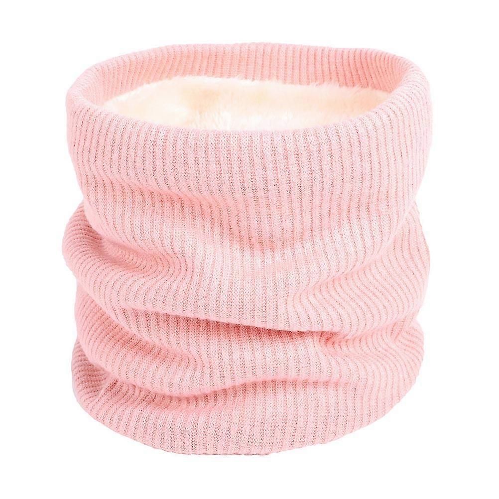 Creative Double-Layer Scarf Cold Protection Scarf for Use Pink Collar Warmer