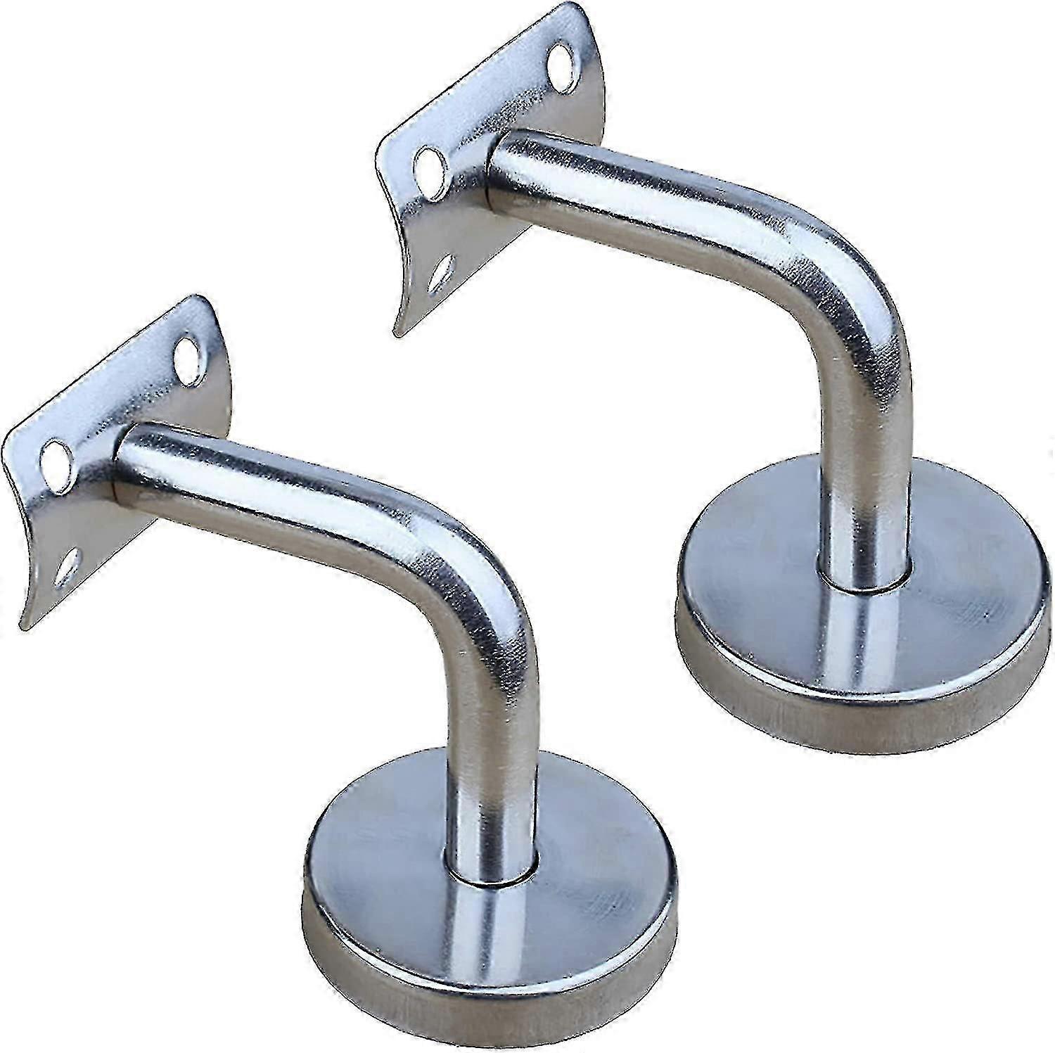 2 Pack Polished Stainless Steel Handrail Brackets For Wall