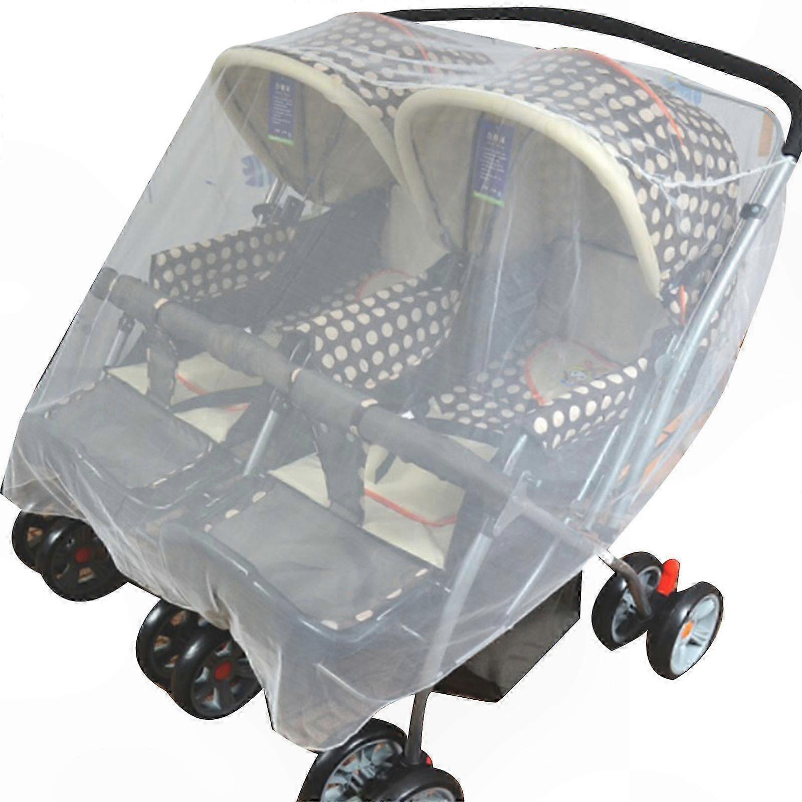 Double Stroller Mesh Netting for Insect Protection and Sun Coverage Baby Gear for Outdoor Use