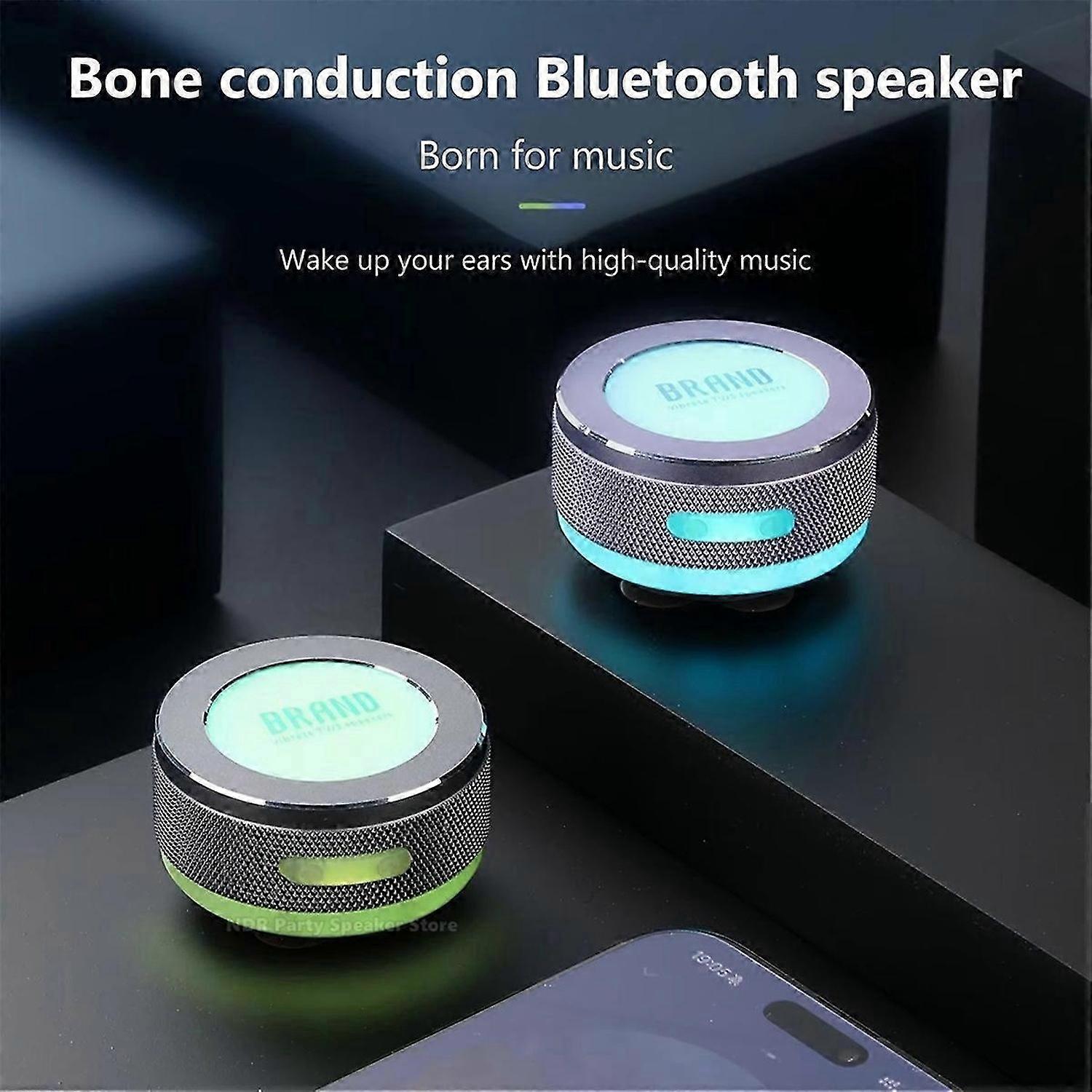 Resonance Bone Conduction Speaker Magic Color Subwoofer Sound Stereo Sound Wireless Bluetooth Speake