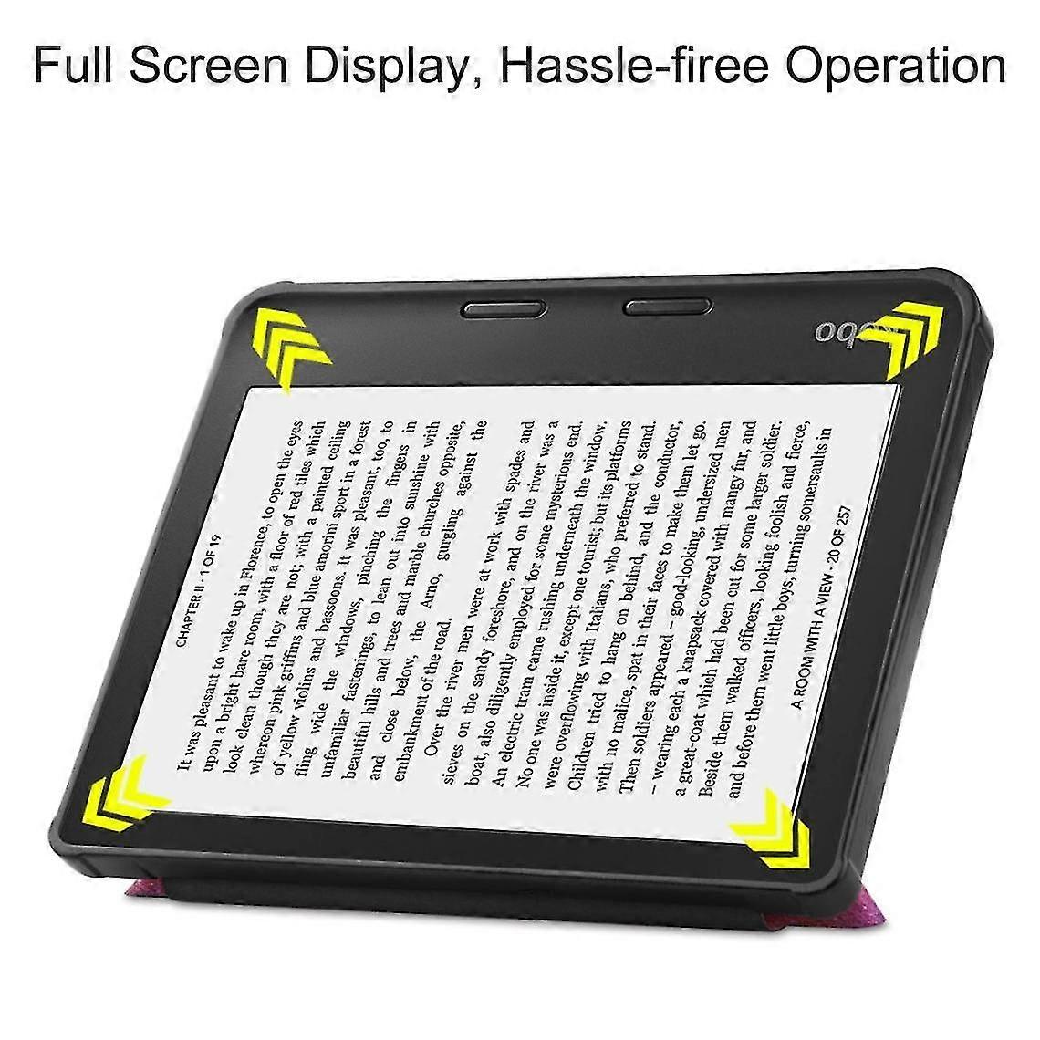 Origami Pattern Pu Case, Auto Wake/sleep Function With Stand, Nebula For Your Kobo Libra 2 2025