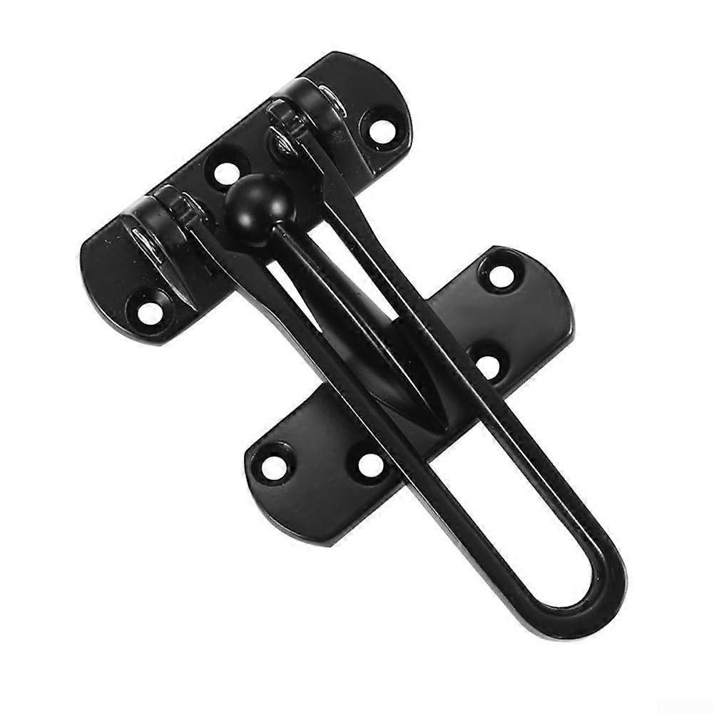 Strong Door Guard Restrictor Lock for Child Safety, Easy Installation, Durable Black Security Lock