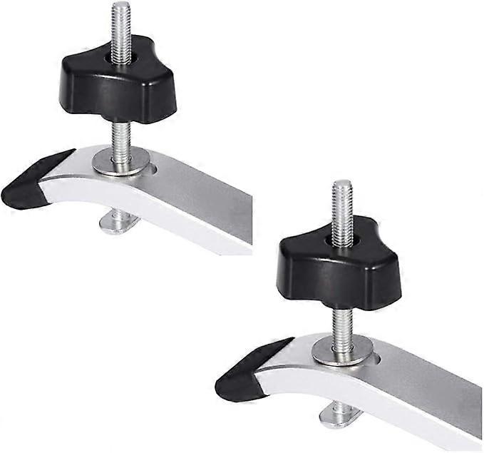 Turntable Set (2 Sets) Metal Quick Action Hold Down Clamp Set for T-slot T-track Woodworking Tool