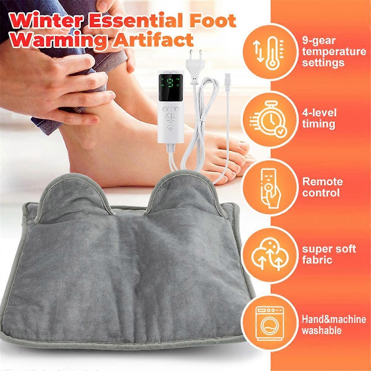 Foot Warmer Smart Timer Double Sided Electric A EU Plug