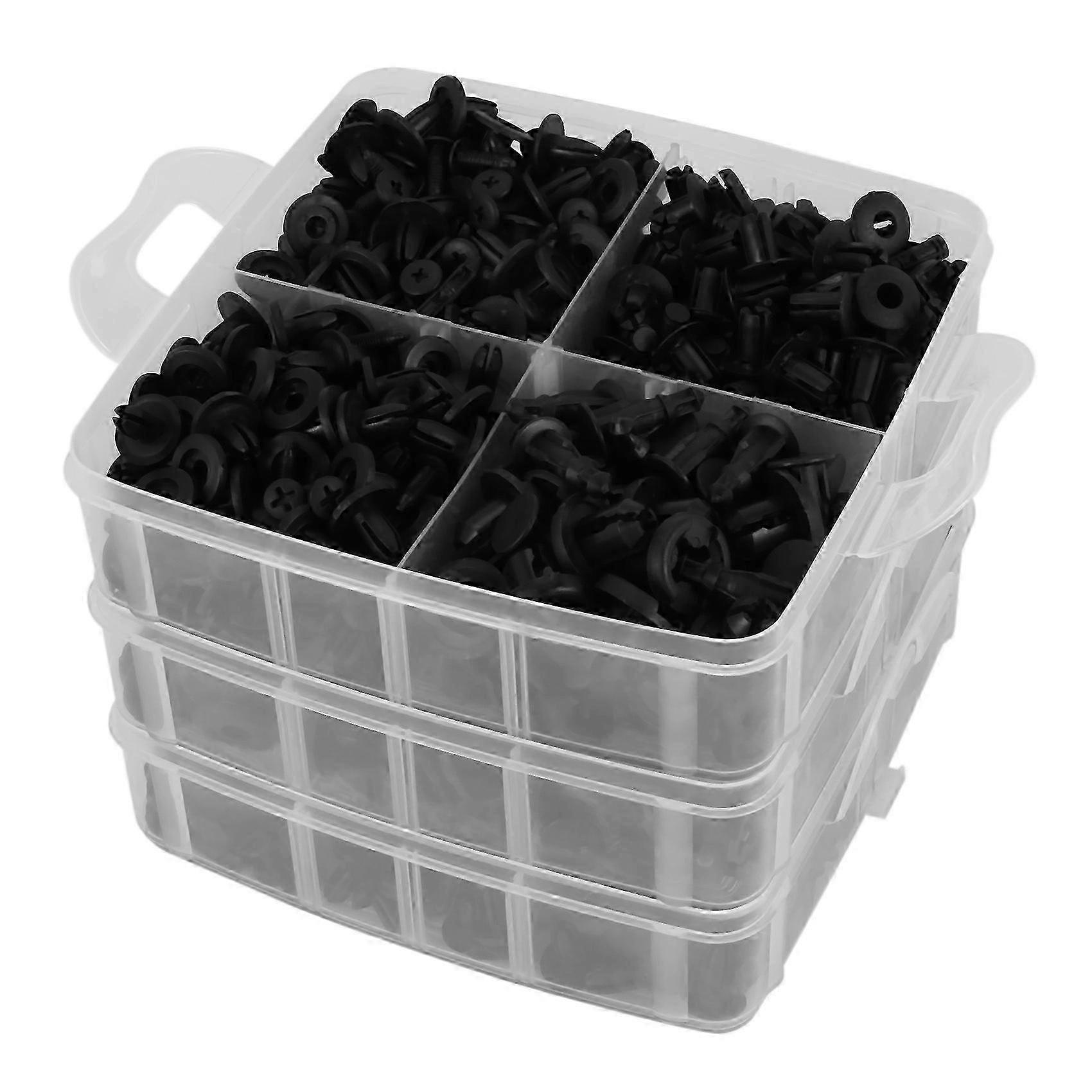 Universal Auto Fastener Set 620Pcs Mixed Car Bumper Clips Retainer Rivets for Door Panel Fixings