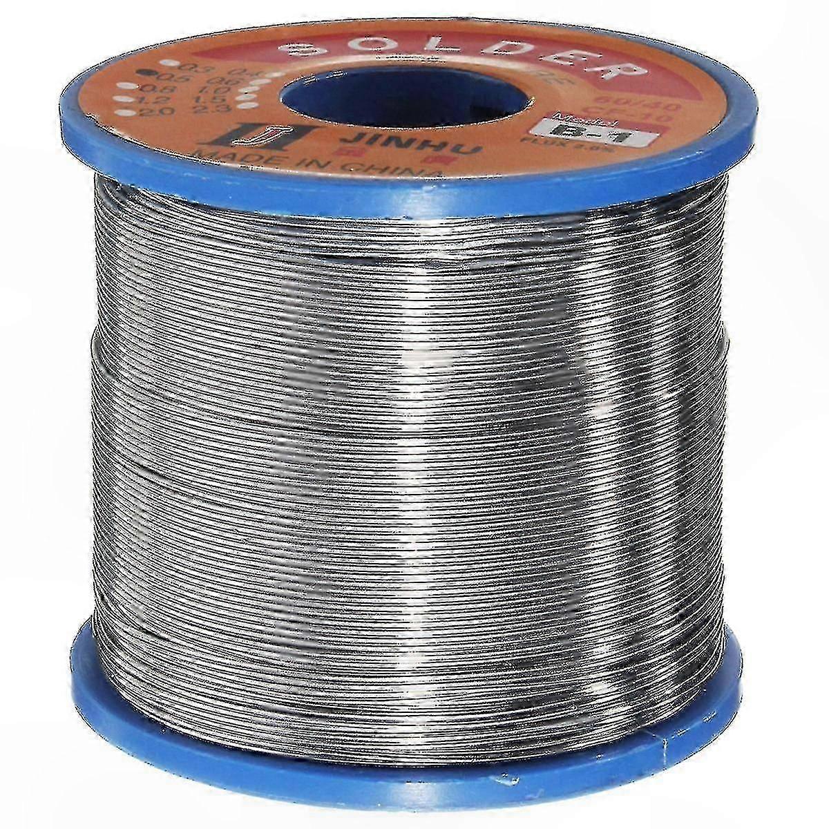 0.8mm Rosin Core Solder Wire, 400g Tin Lead Flux Roll for Soldering Projects