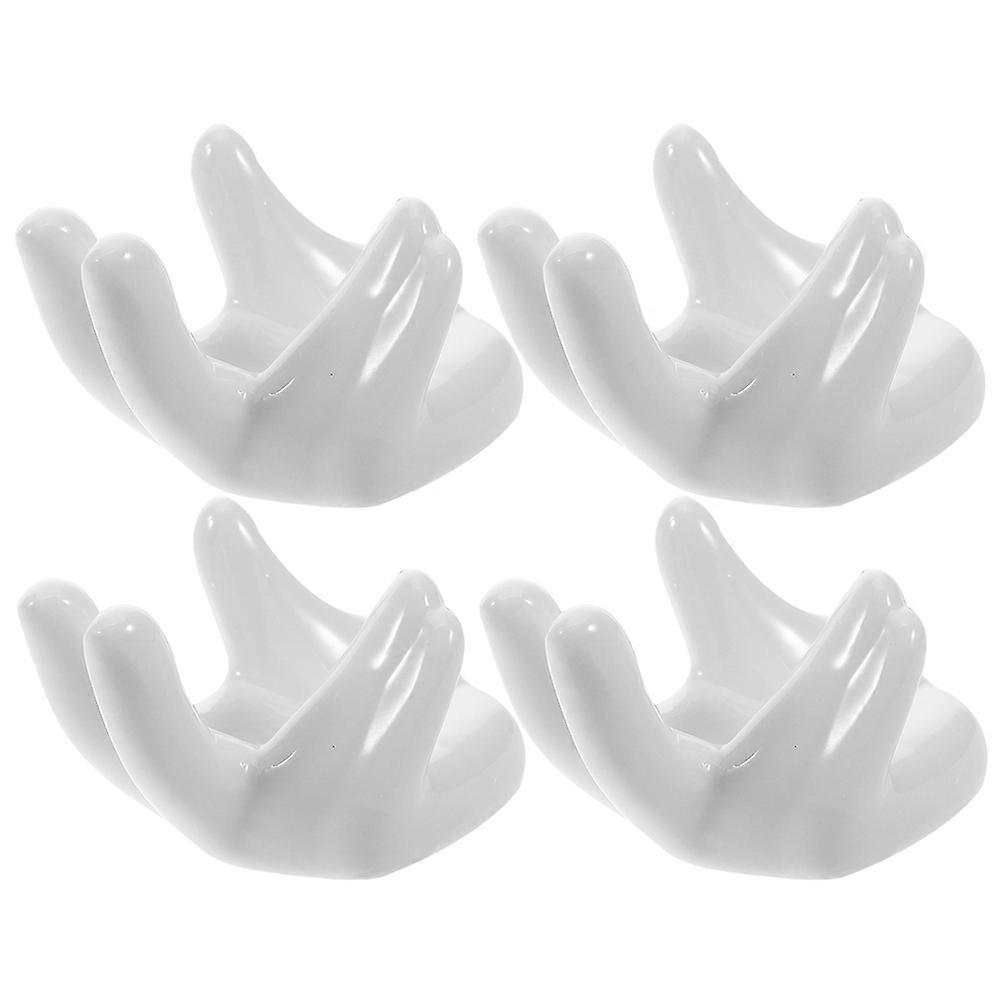 Egg Holder Storage Ceramic Hand Shaped Egg Cup for 8Pcs