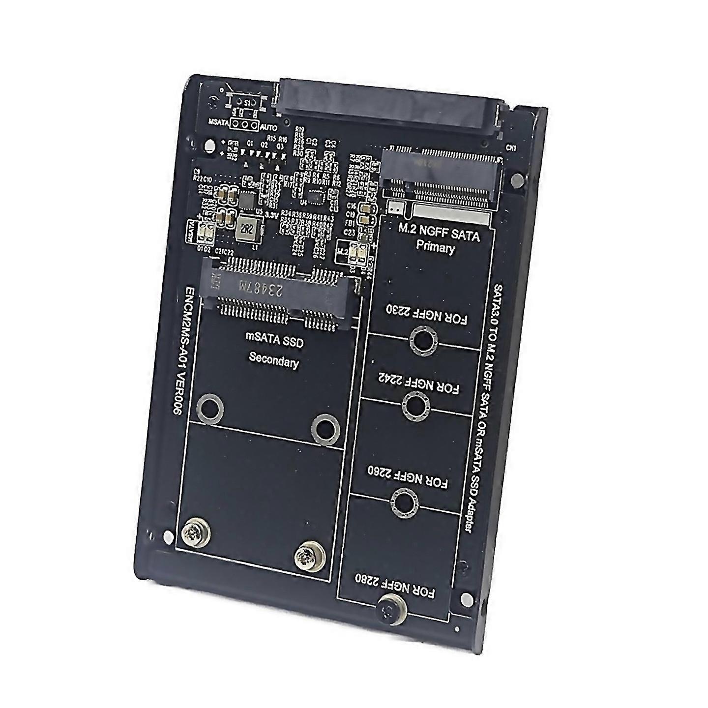 For Ssd Case Enclosure M2 Sata Msata To Sata30 6gb Adapter Riser