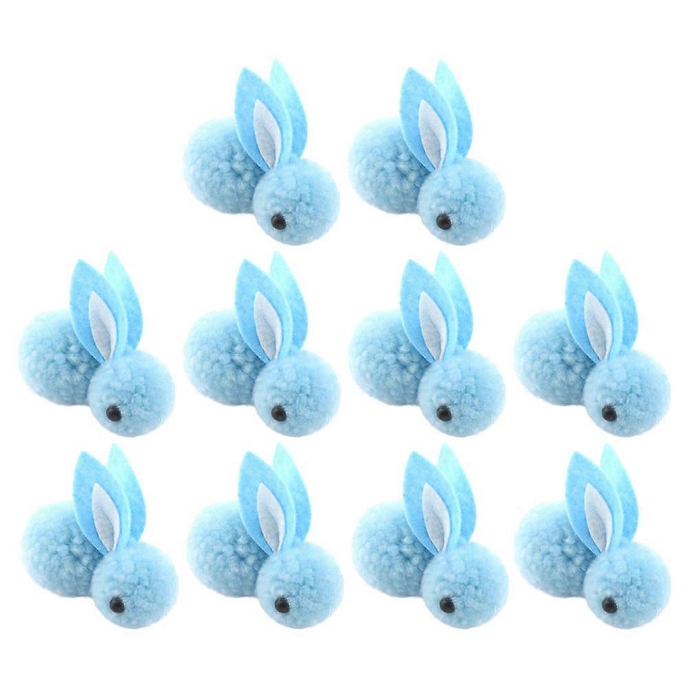 Bunny Doll Ornament Plush Easter Decoration for Party 10Pcs Set