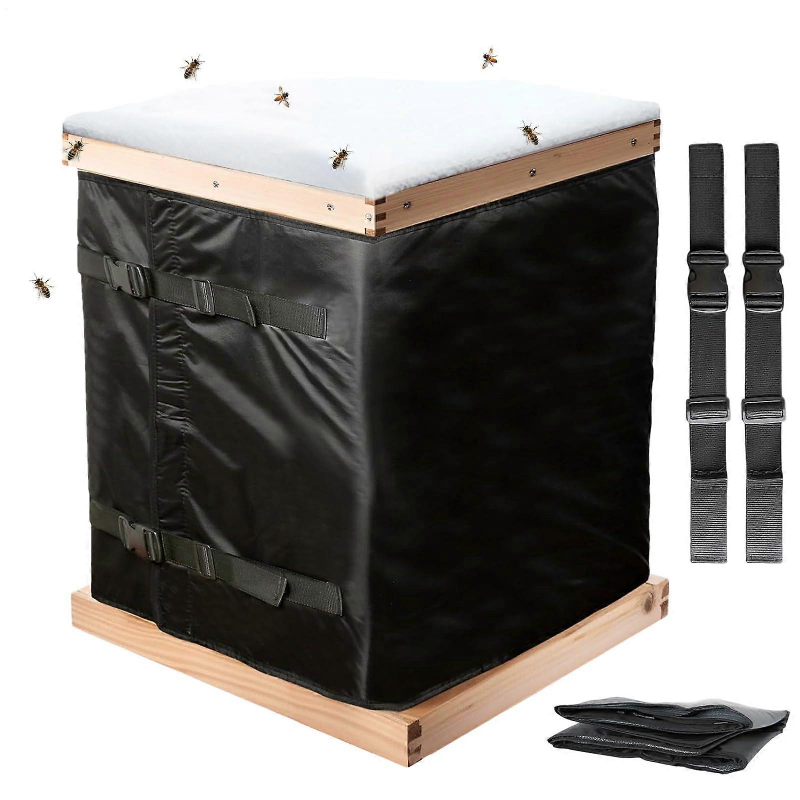 Beehive Winter Cover 600D Oxford Cloth Windproof Coldproof Adjustable Beehive Protective Cover For Bee Box