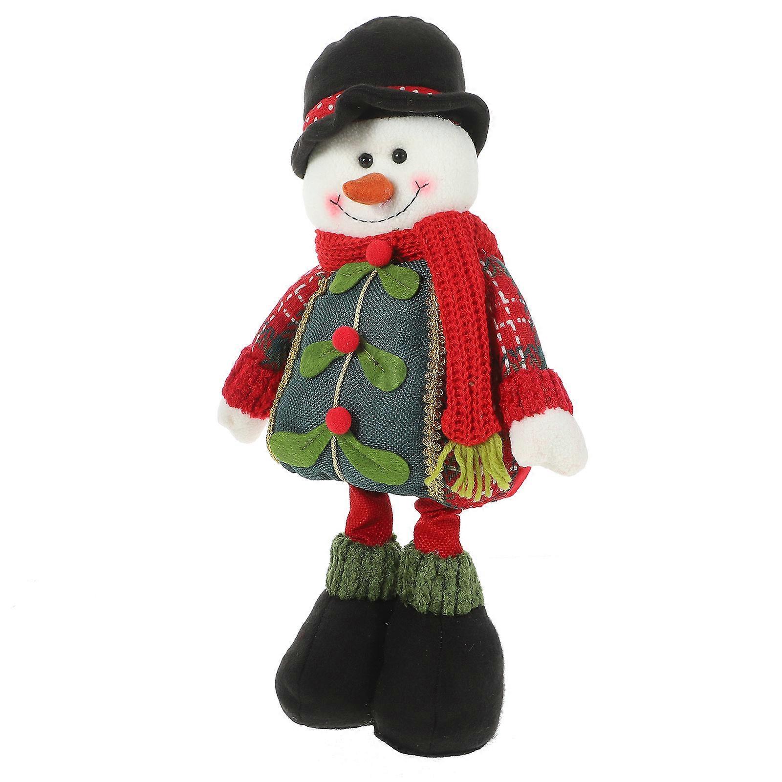 Holiday Home Decor Tomte Stuffed Gnome with Retractable Legs 2Pcs