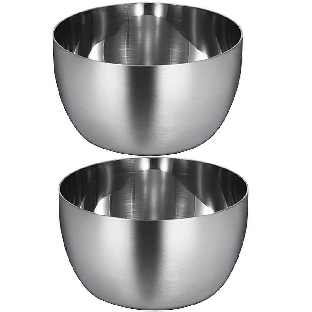 4Pcs Stainless Steel Bowl Multipurpose Round Container For Salad And Vegetable Use Suitable For Buffet And Party With Easy Clean Feature