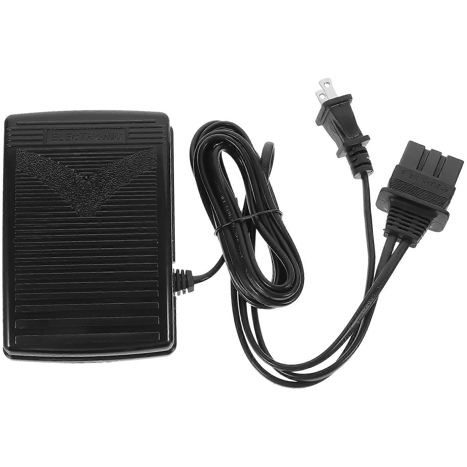 Foot Operated Pedal Control 2Pcs for Sewing Machines Black Durable ABS Material Ideal For Sewing Enthusiasts And Workshops