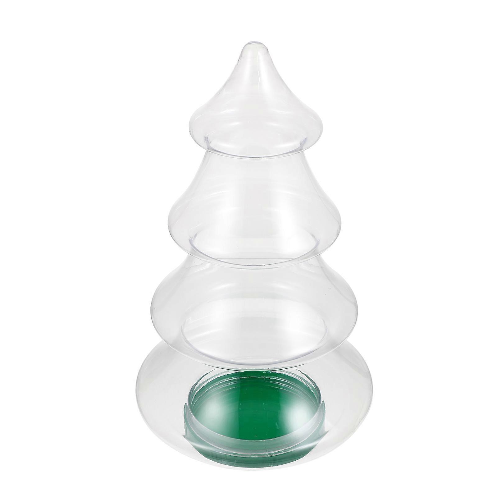 Christmas Tree Candy Jar for Party Use 2Pcs Candy Storage Jars