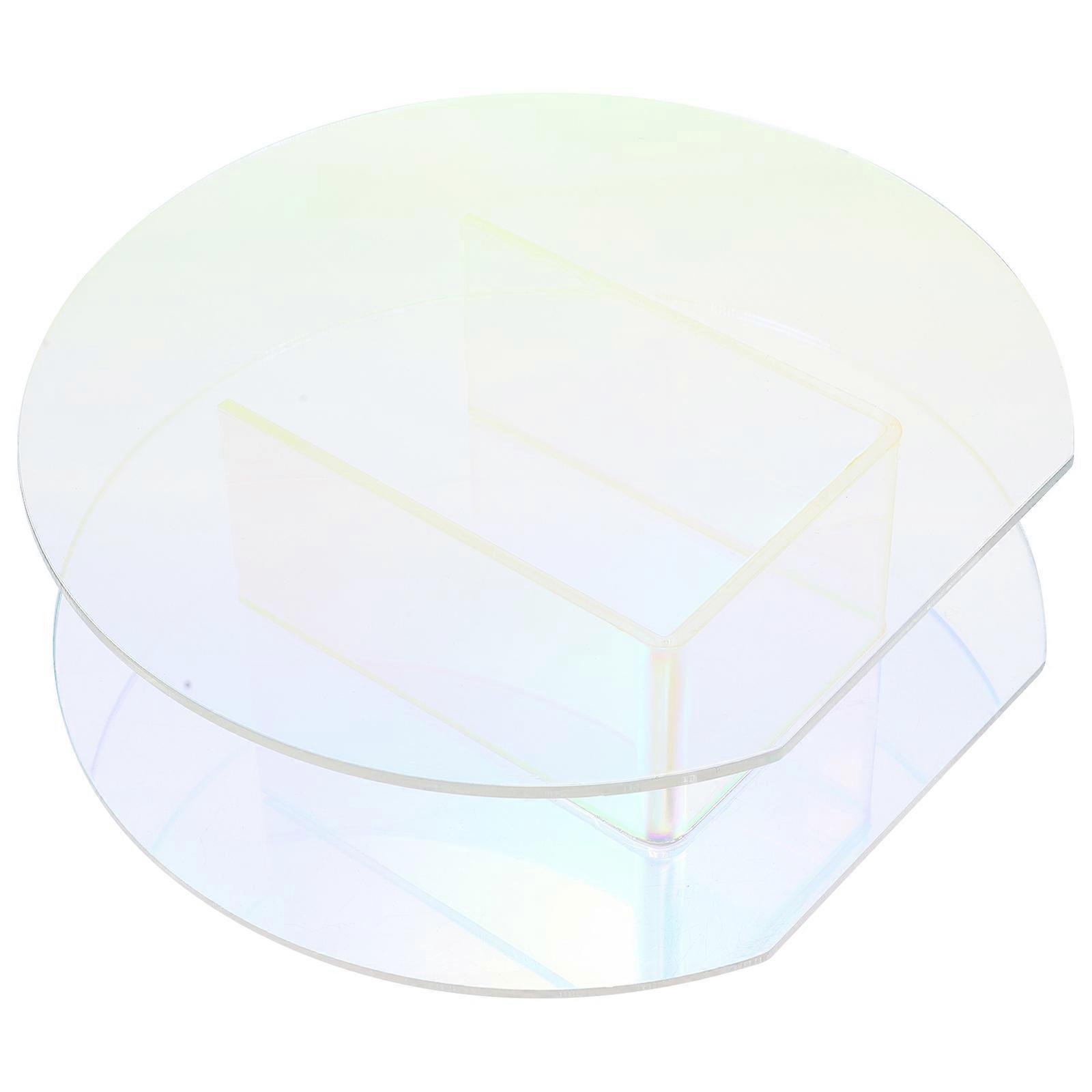 Dazzling Acrylic Vase 2Pcs Ideal For Dried Flower Arrangement Office Decorations Transparent Round Shape