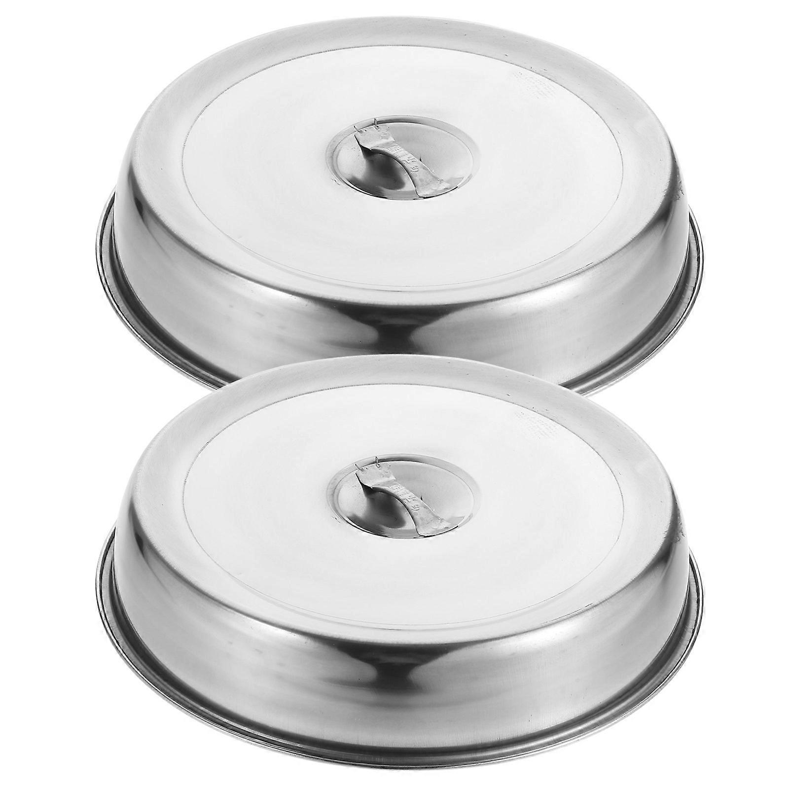 Practical Steak Lid for Kitchen Use 4Pcs Silver Food Protective Cover