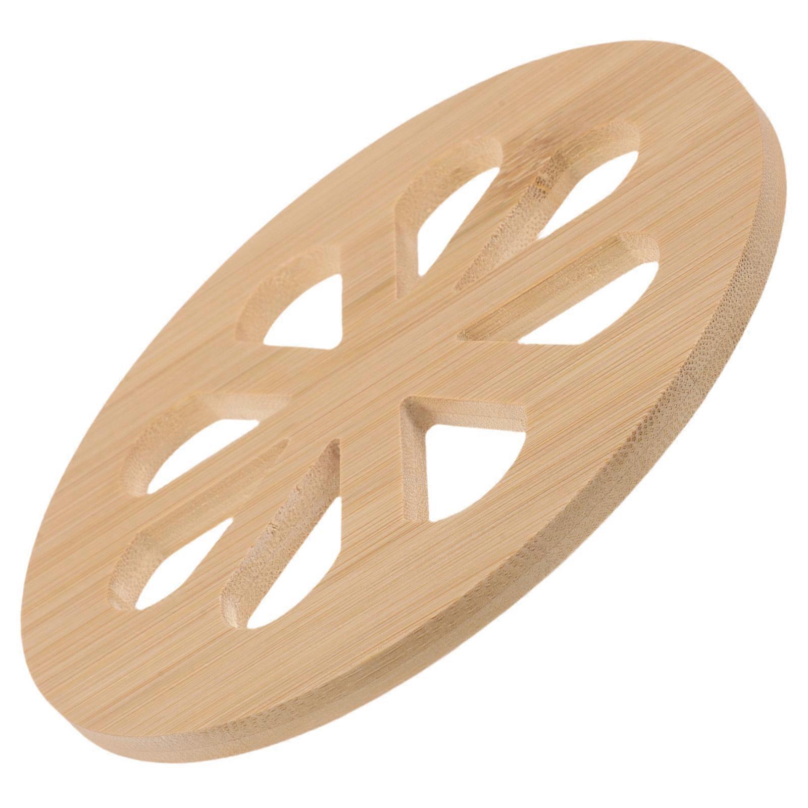 Bamboo Coasters for Cups Table Coasters 2Pcs Insulation Non Slip Mats