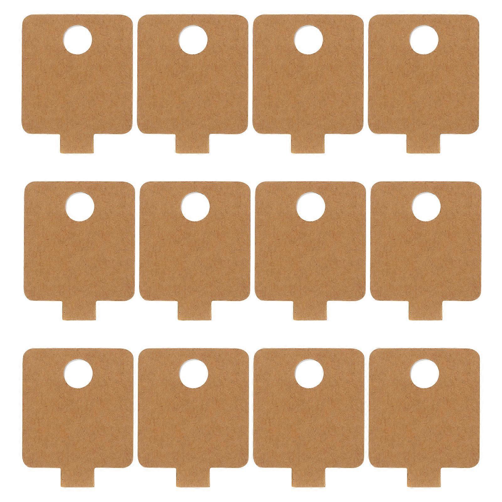 Earring Holder Cards 1000 Pcs Jewelry Display Rectangular Khaki Suitable For Chic Small Crafts