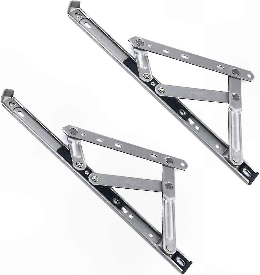 Pair of Durable Window Hinges for PVC or Windows, 31cm Length, 1.5cm Stack Height