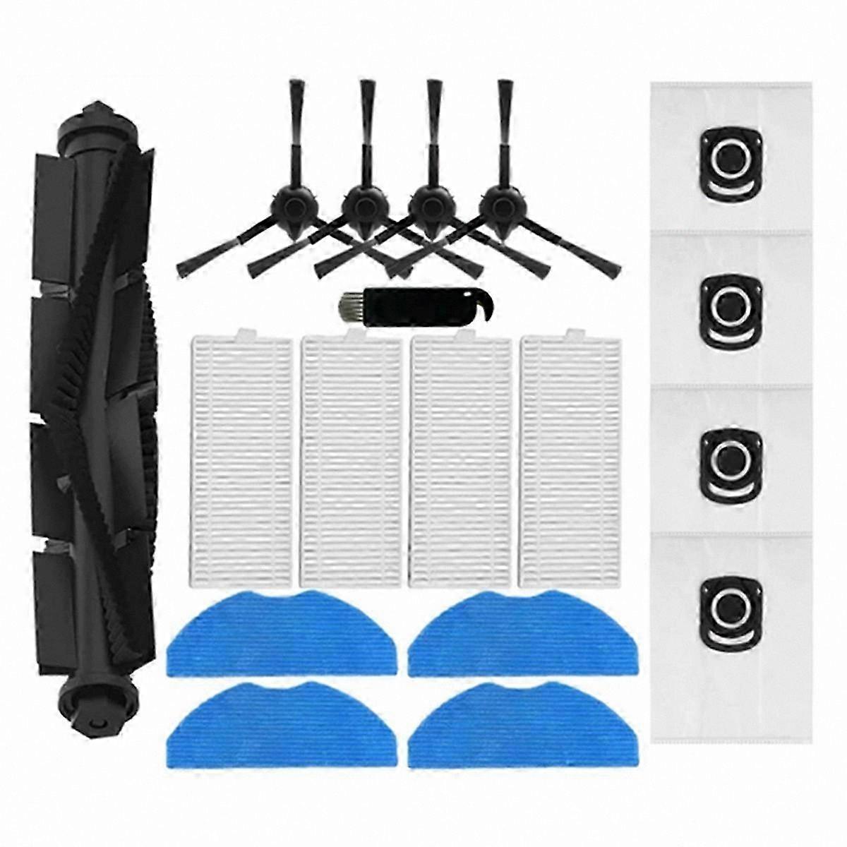 Robot Vacuum Cleaner Main Side Brush with HEPA Filters, Mop Cloth, and Dust Bag for Series 75 S+ Models