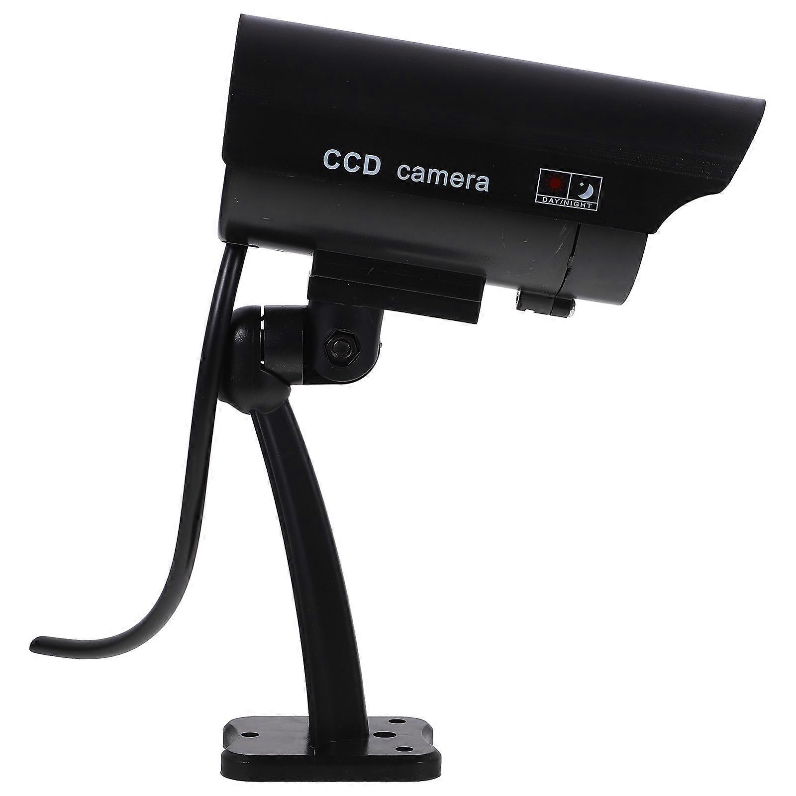 High Simulation Camera Dummy Fake Cctv Camera for Home Use Black