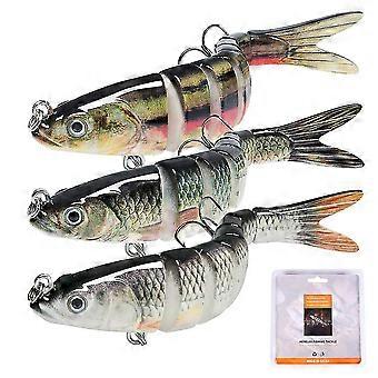 2025 Fishing Lures For Bass 3pcs Trout Multi Jointed Swimbaits Slow Sinking Bionic Fishing Lures Kit