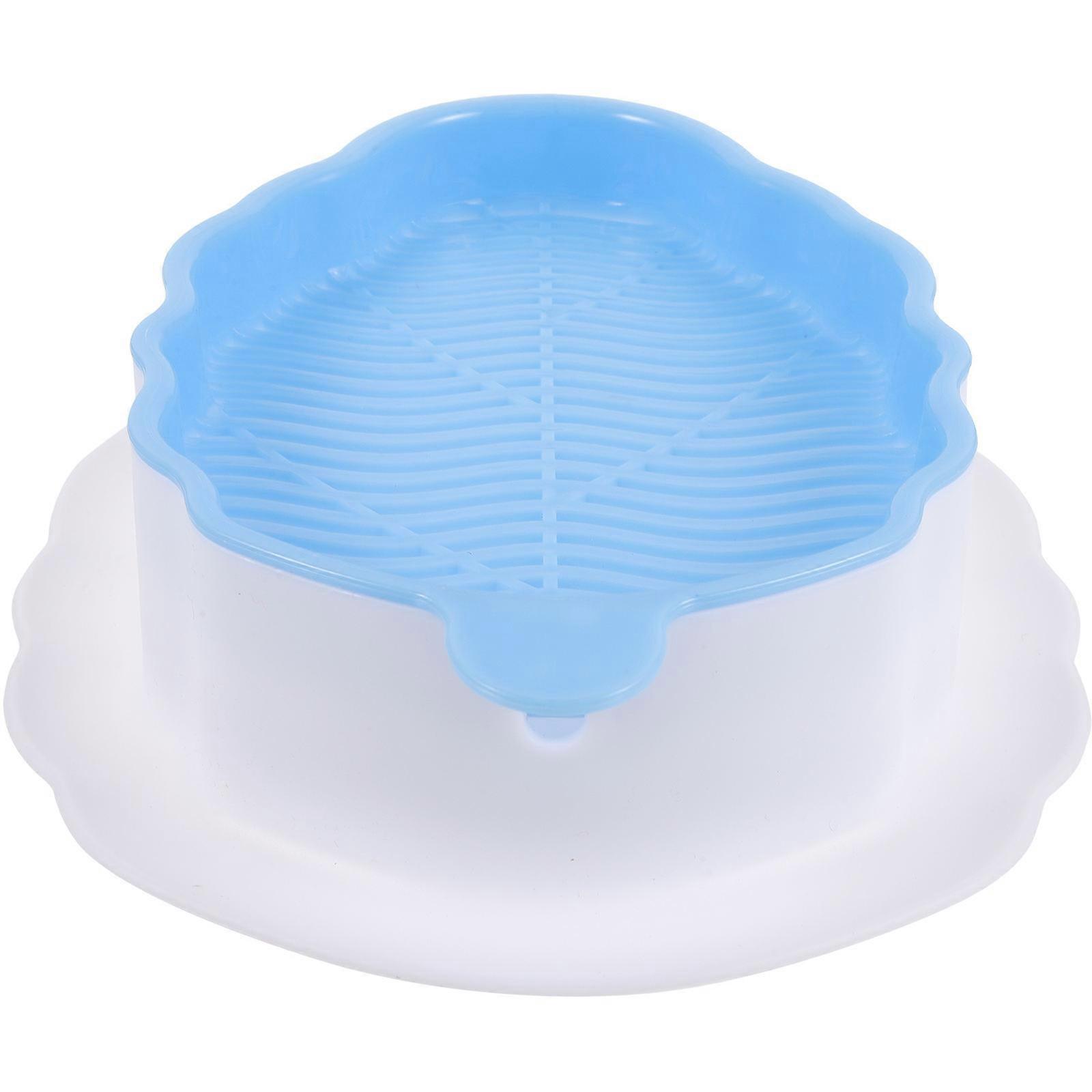 Catnip Soilless Planting Box for Hydroponic Use 2Pcs Sky-Blue Plastic Set