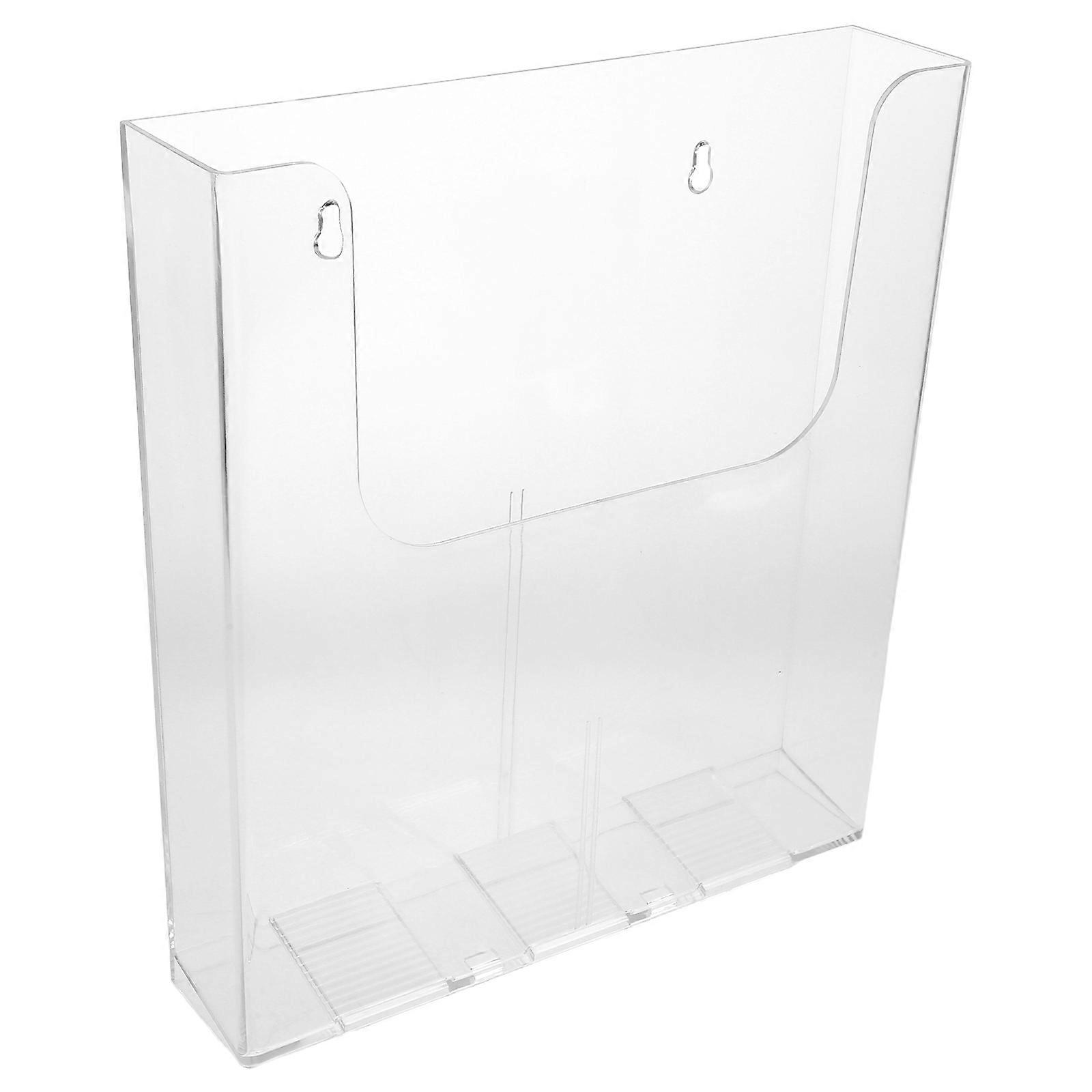 Transparent Acrylic Document Holder Wall Mount for Office 2Pcs Organizer
