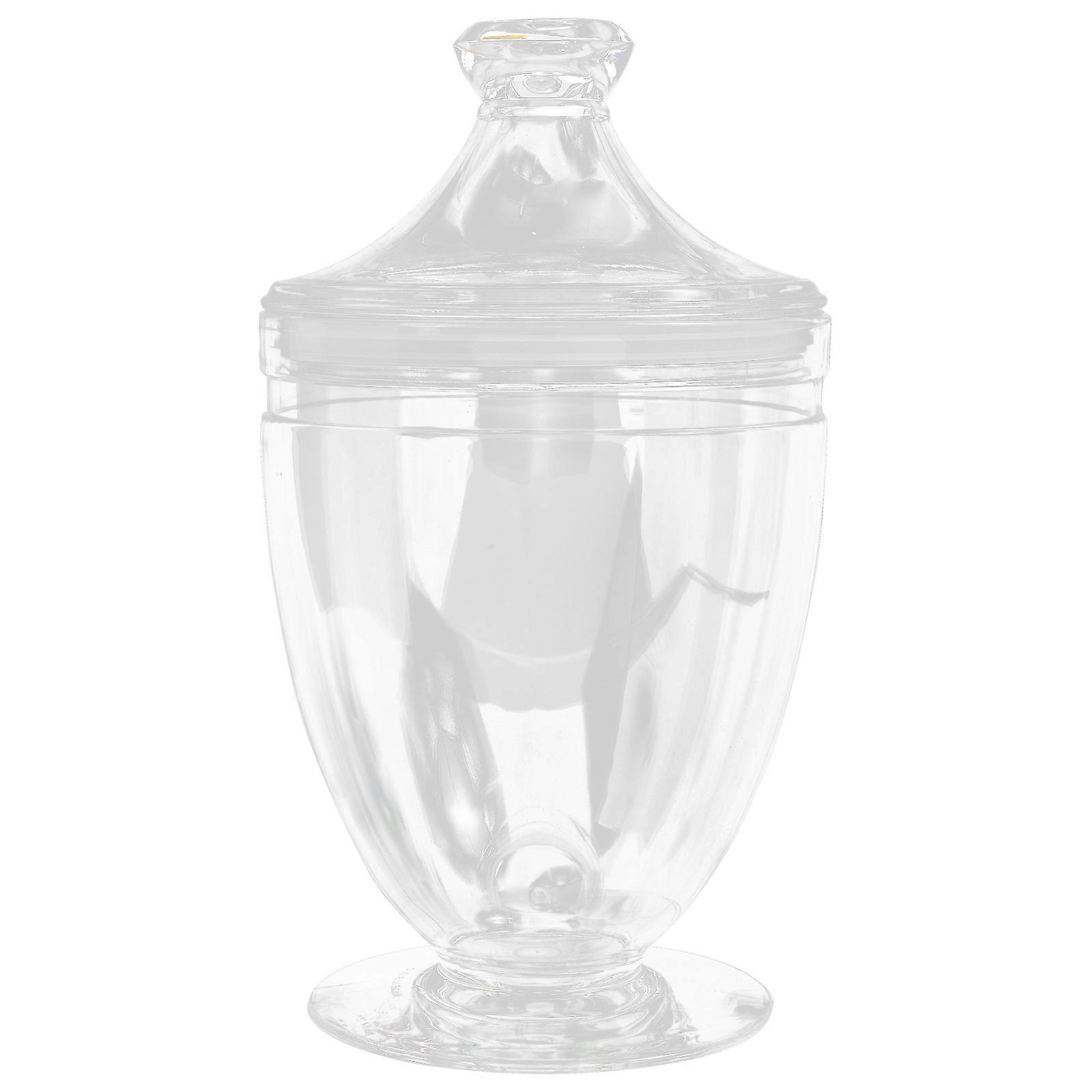 Transparent Candy Container for Storage 2Pcs Dried Fruit Holder Jar