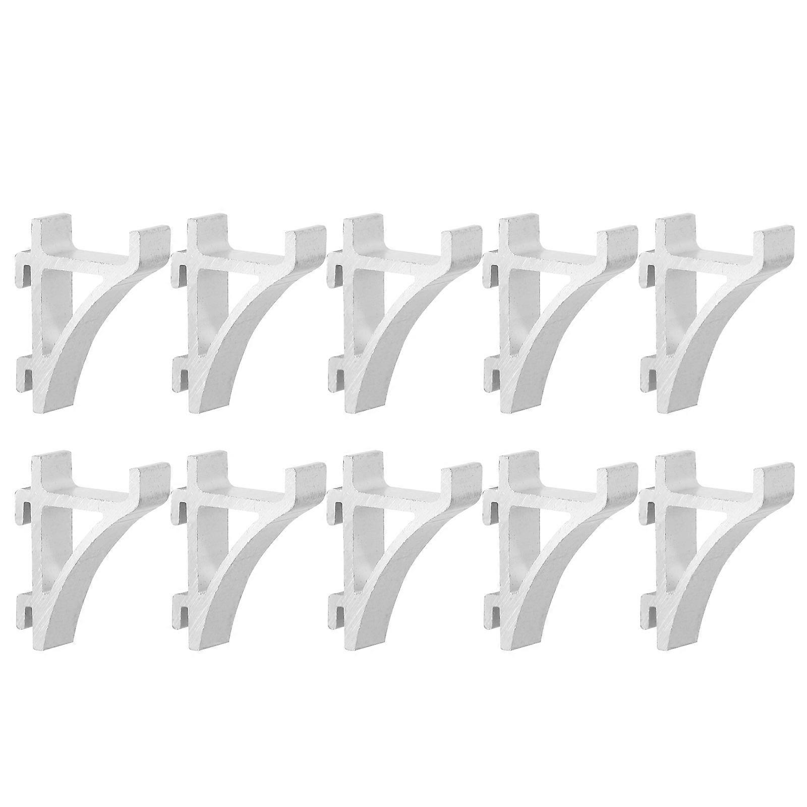 Aluminum Freezer Shelf Clip Refrigerator Support Hooks 20Pcs Pack