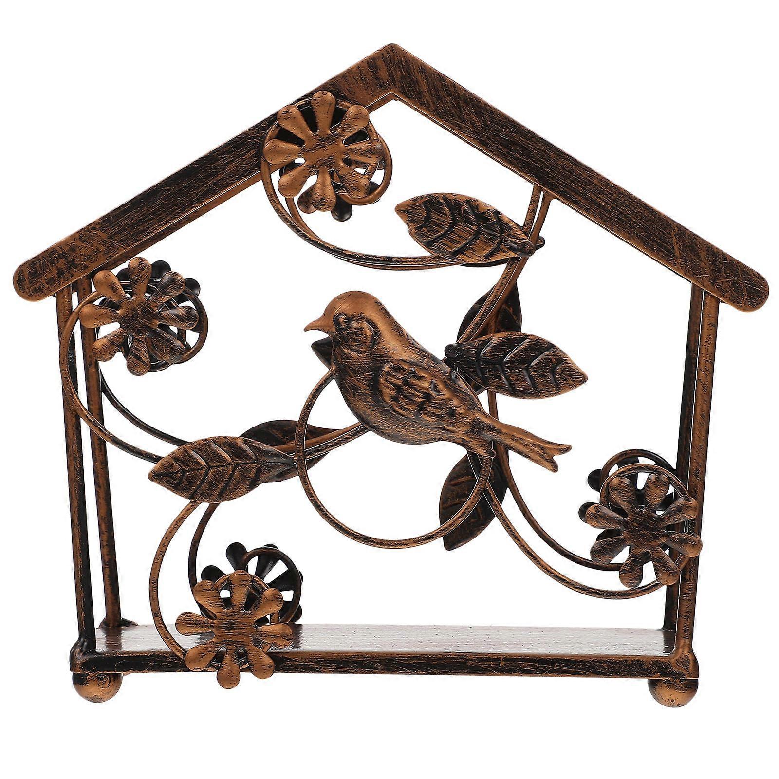 Serviettholder i jern for oppbevaring, 2 stk. kaffefarget multifunksjonsstativ