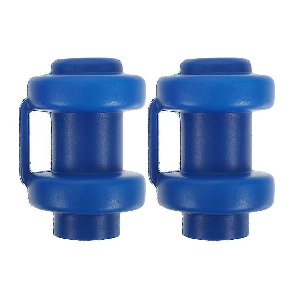 Plastic Trampoline Rod Caps 2Pcs Blue Durable Long-Use for Protection Stick Caps