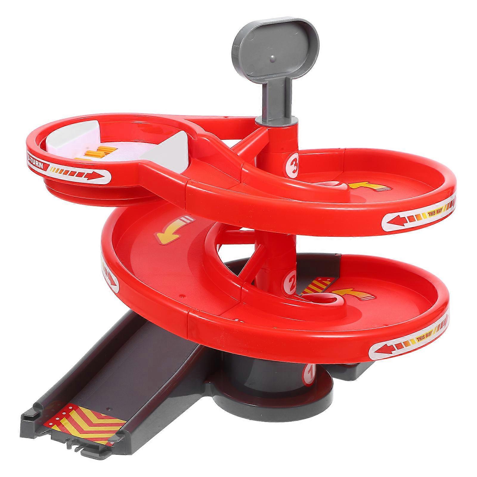 Electric Car Track Toy Car Track Model Attachment for DIY Red ABS