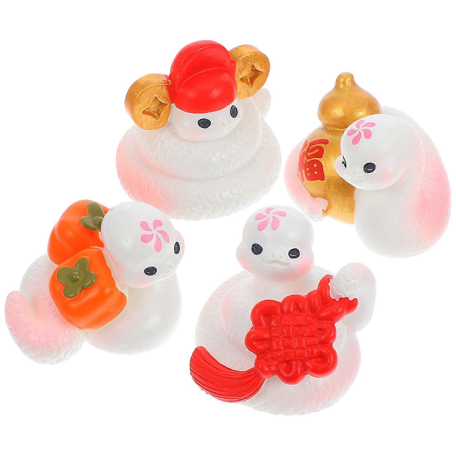 12Pcs Miniature Resin Snake Decoration for Garden and Bonsai Display