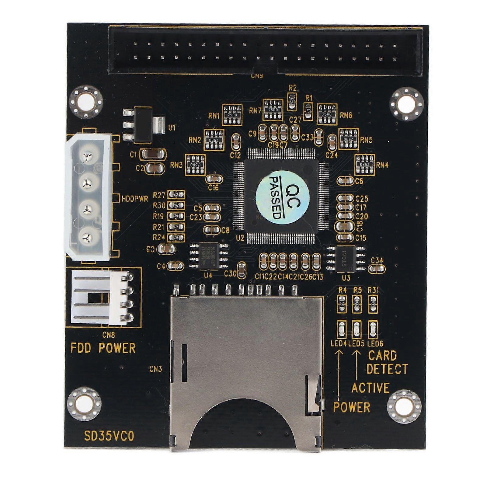 SD to 3.5in IDE SD/SDHC/SDXC/MMC Memory Card To IDE 40Pin Male Adapter