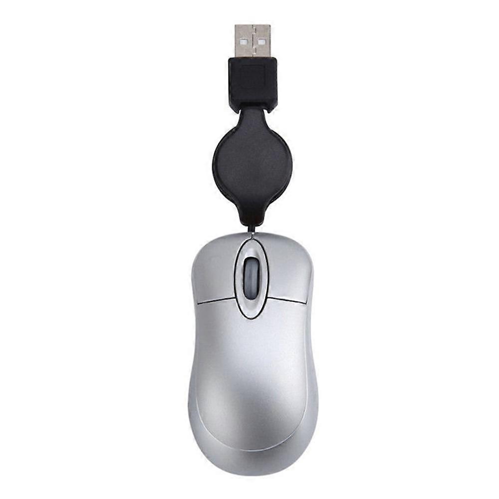 Mini USB Mouse, Optical Mice for Computer PC Laptop Ergonomic Gaming Mouse Wired Mouse for Tablet Notebook Retractable/Portable