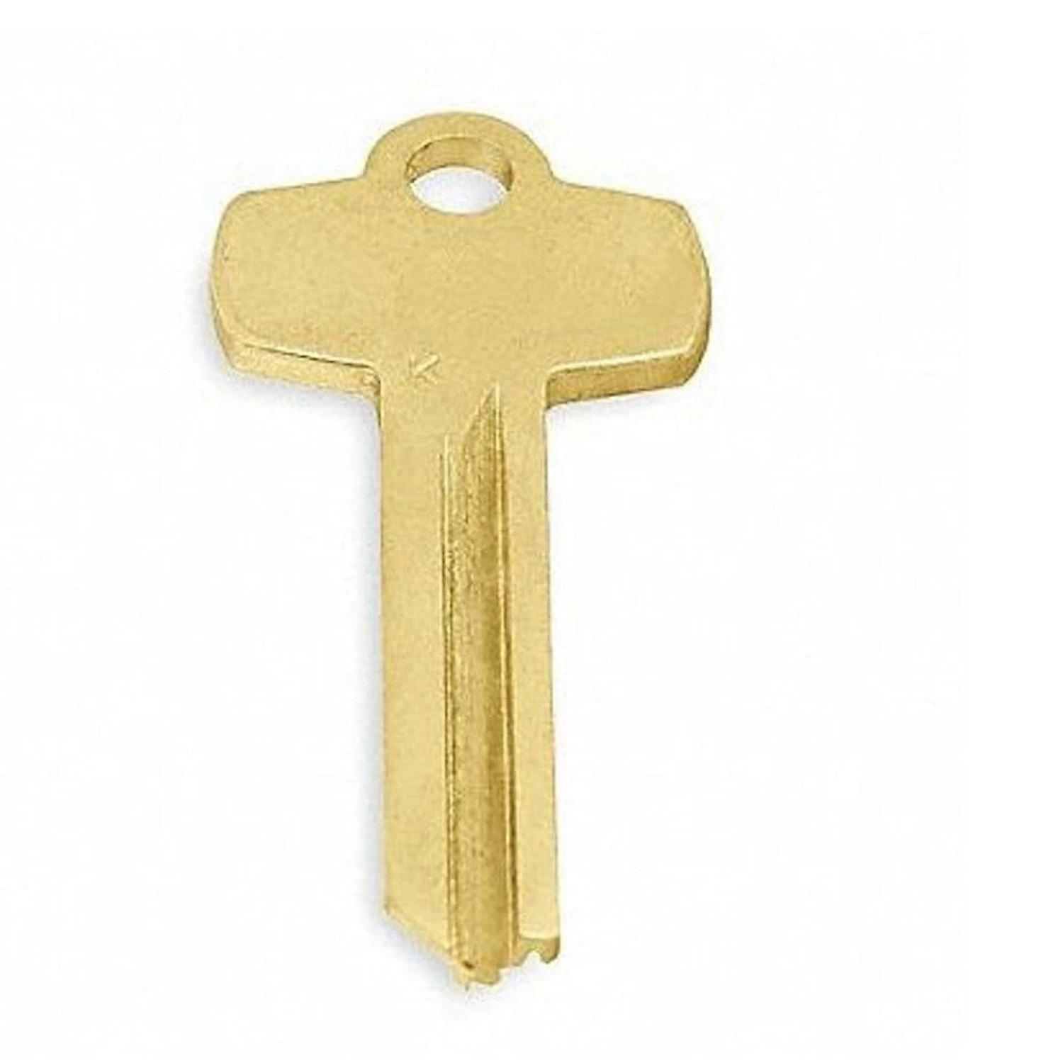 2pcs Key Blank, Brass, Best K Keyway, 6 Pins