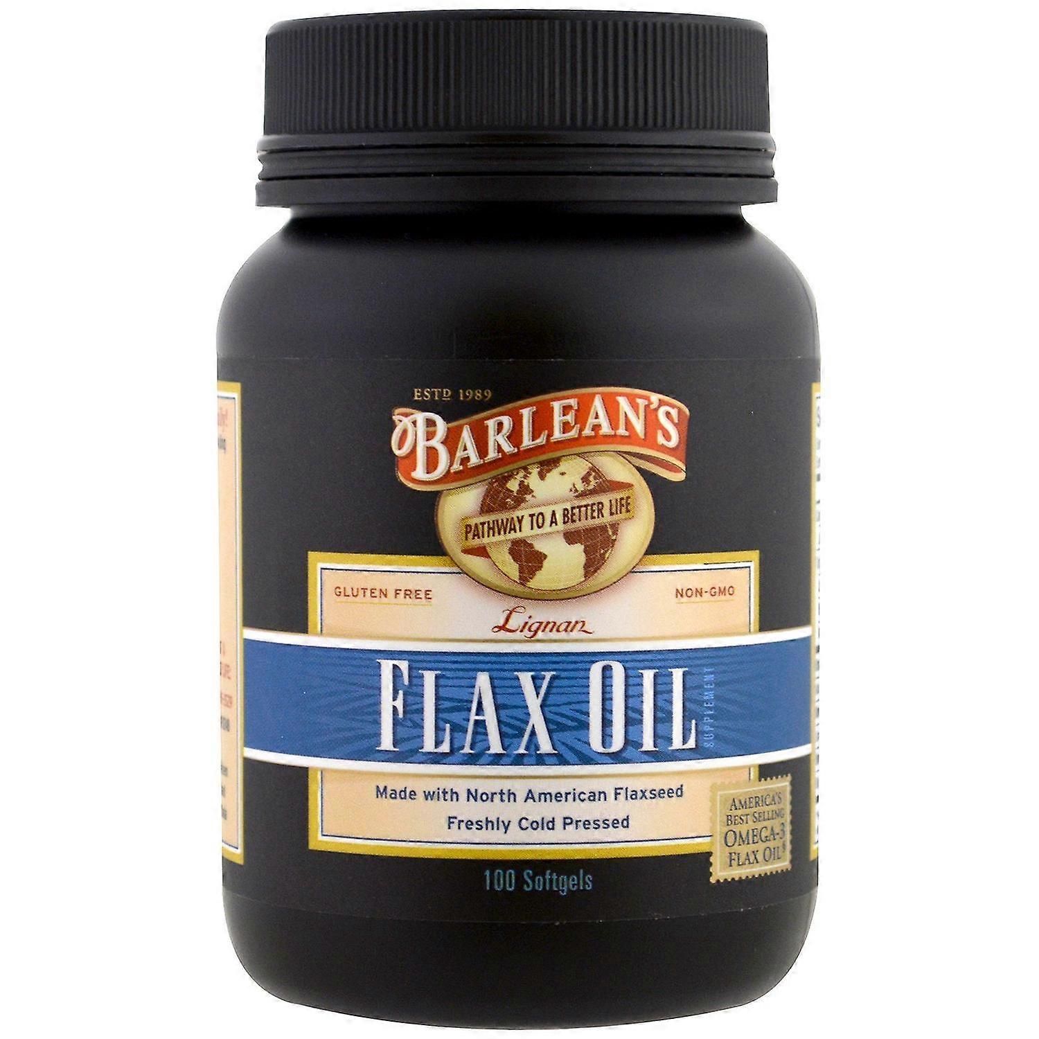 Barlean's, Lignan Flax Oil, 100 Softgels