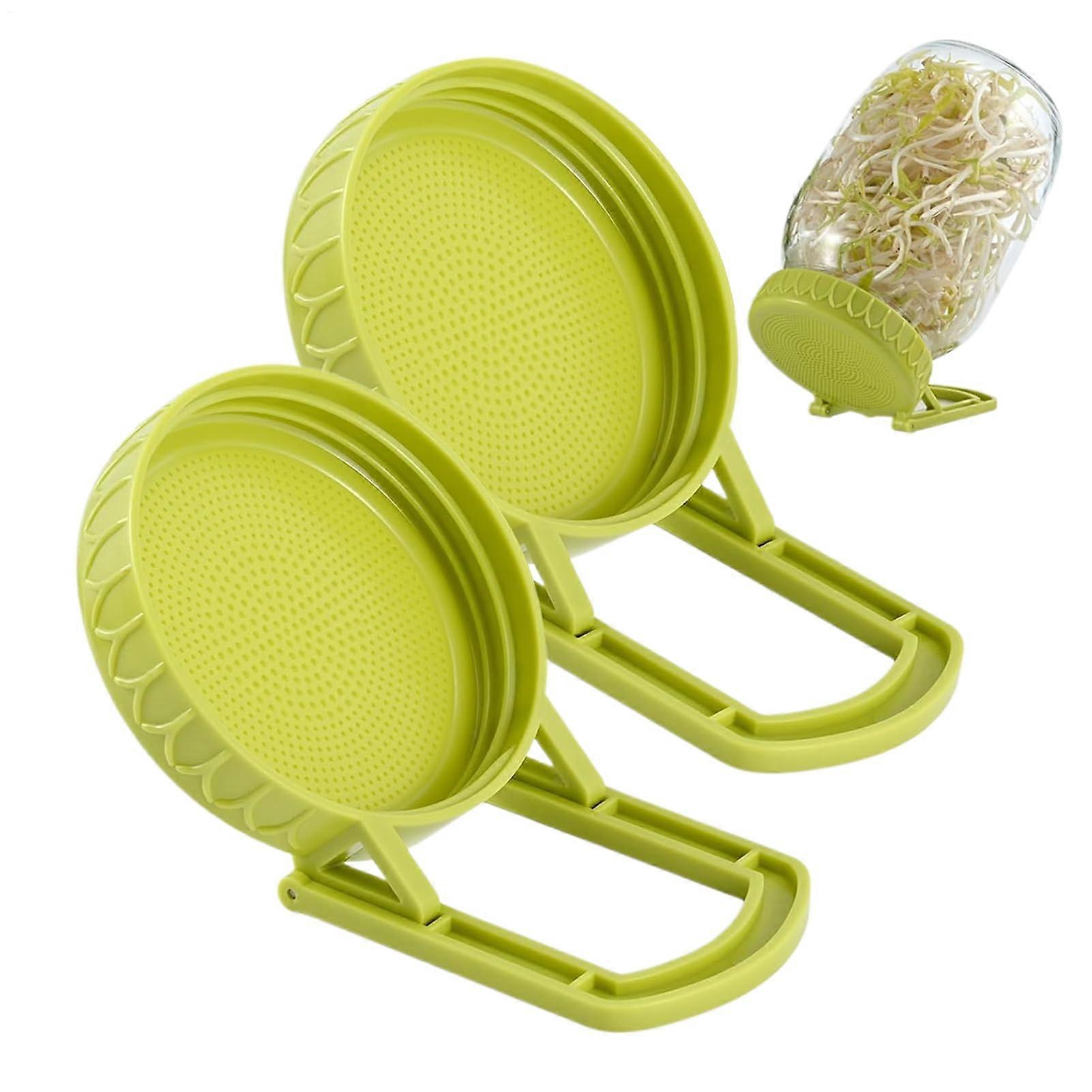 Sprouting Jar Lids Germination Cover With Stand Sprouting Lid With Bracket For Gardening And Home Use Alfalfa Broccoli Vegetables