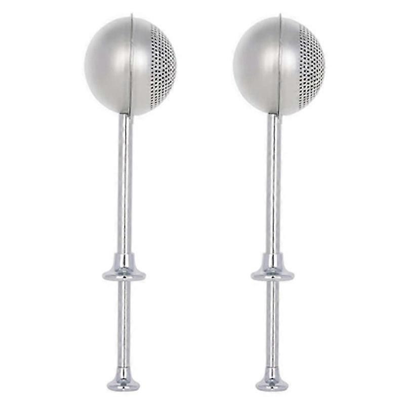 2X Flour Duster for Baking, Spring Handle One-Handed Operation,Stee Powdered Sugar Shaker Duster, Pi