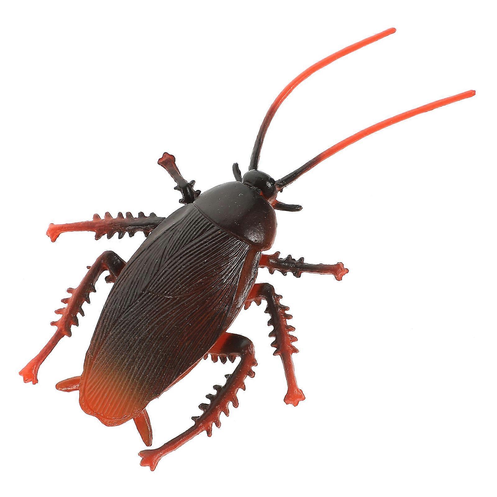 Realistic Fake Cockroach Prop Plastic Halloween Trick Toy for Party Use 1 Piece