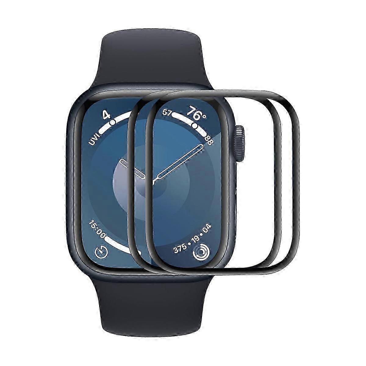 For Apple Watch Series 10 46mm 2Pcs Screen Protector ENKAY HAT PRINCE 3D Curved PC PMMA Ultra Clear