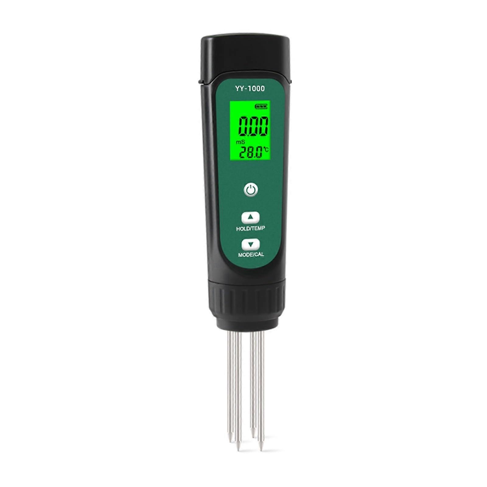 Soil EC Temperature Meter Digital Plant Moisture Conductivity Tester Garden Laboratory Household Measuring Tool