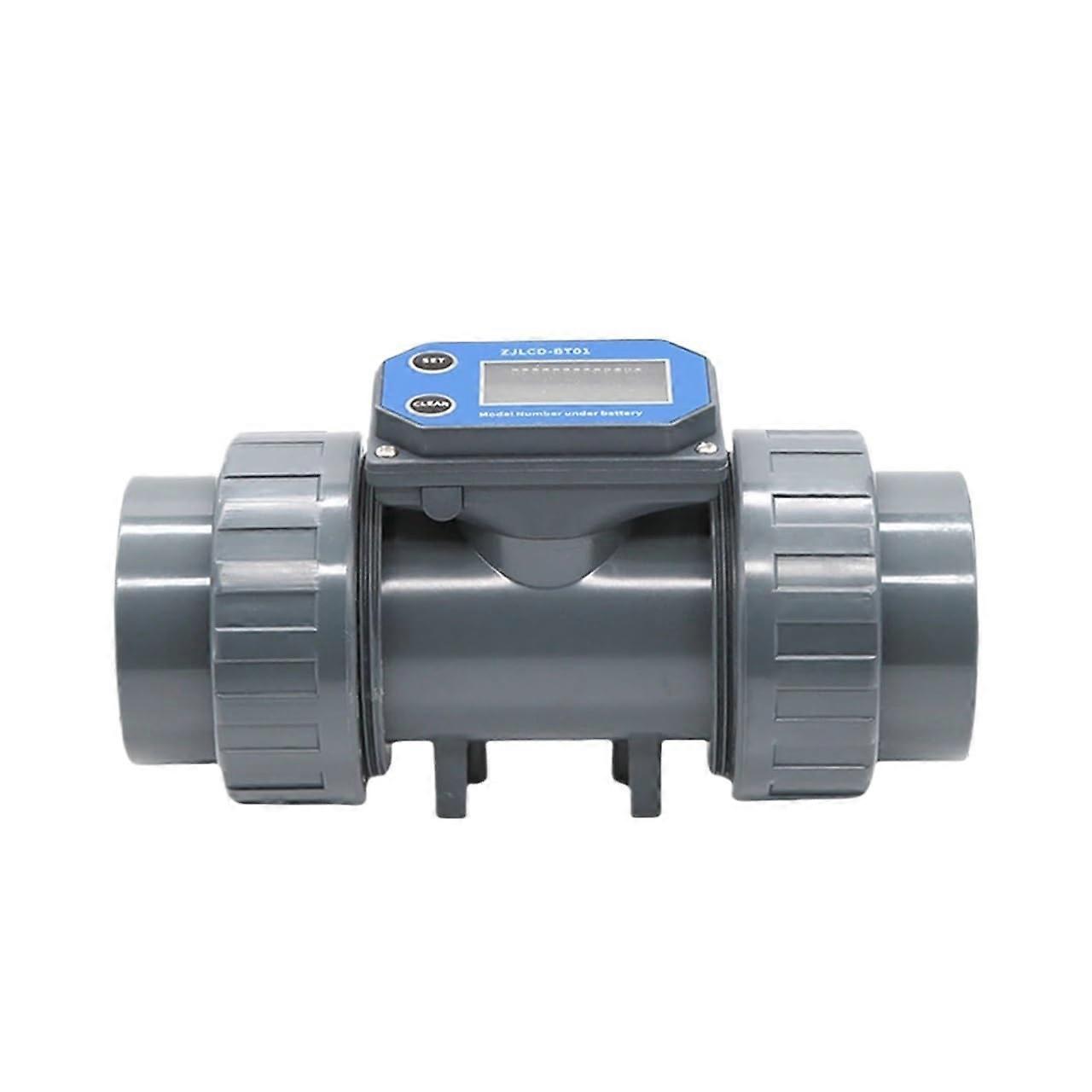 Digital Flow Meter DN15DN80 Battery Powered  Precision PVC Pipeline Water Flow Sensor For Farm Irrigation DN20