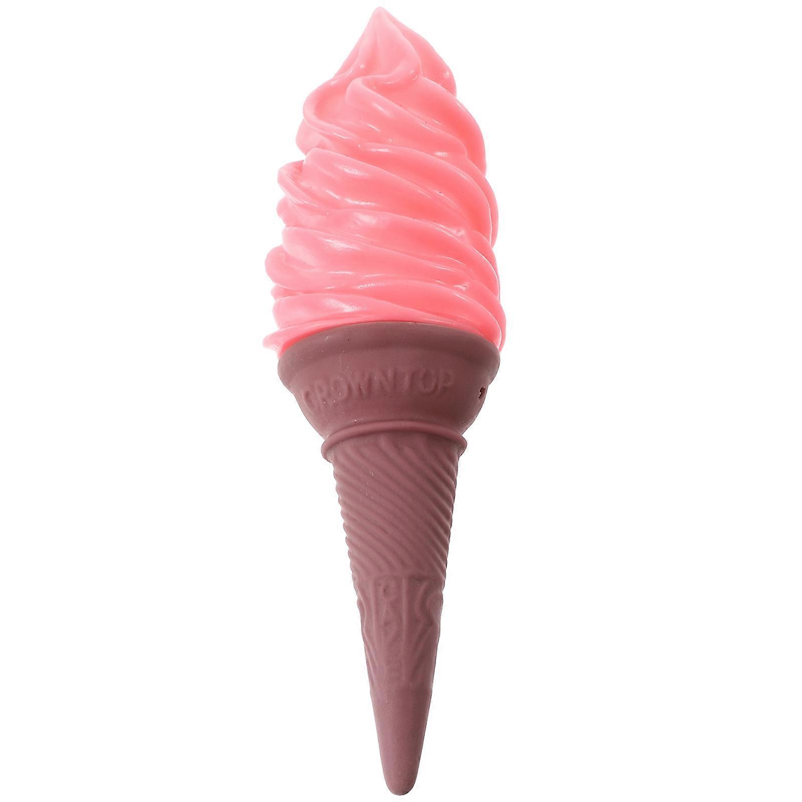 Imitation Ice Cream Model for Decor with Pink PU Material