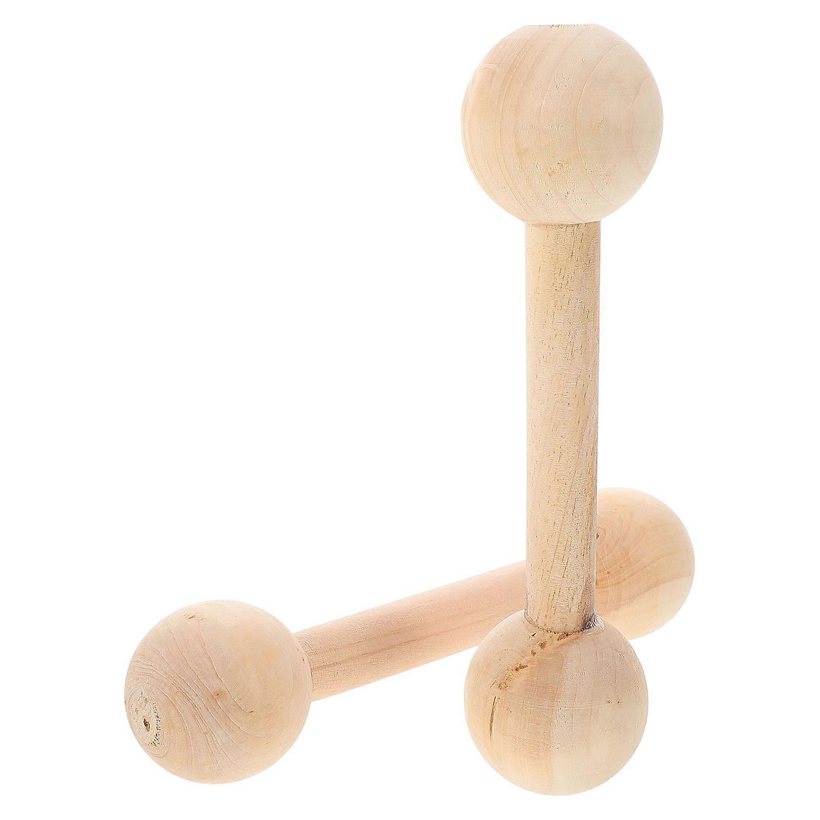 Children's Dumbbells Wooden Dumbbells for Handheld Use 8Pcs Kids Exercise Weights