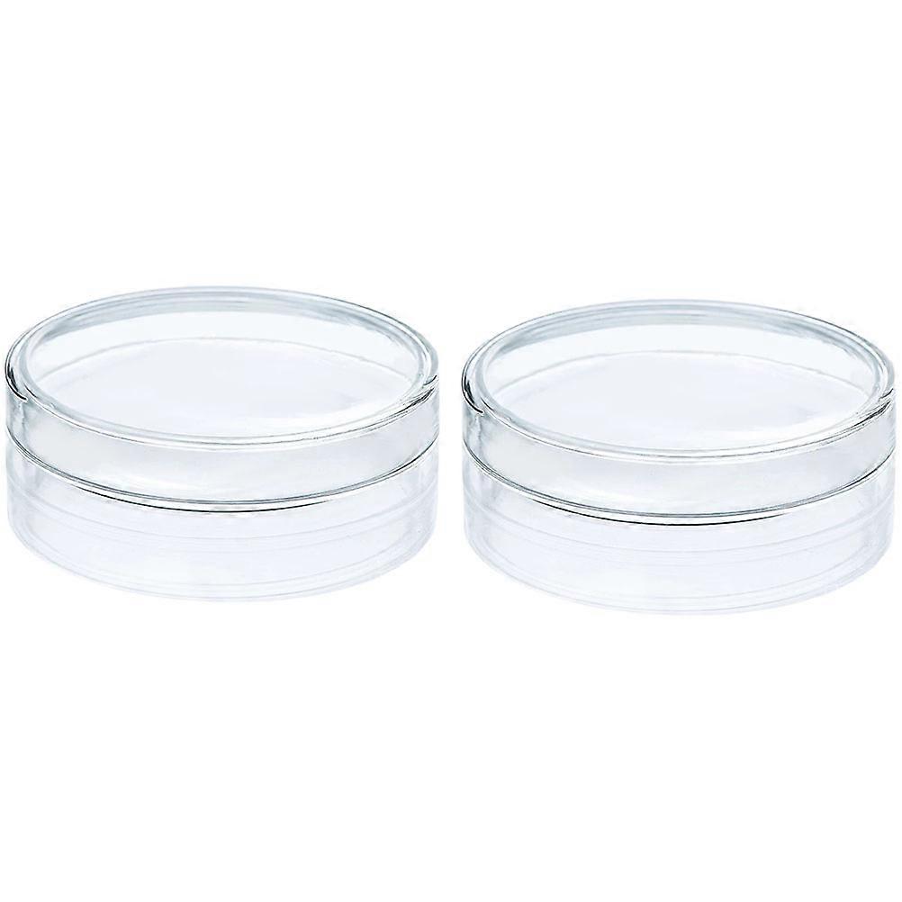 Glass Petri Dishes for Storage School Experiment 4Pcs Transparent Set